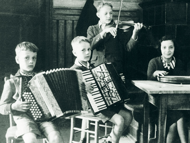 Slavko Avsenik hatte bereits in jungen Jahren sein eigenes Kinder-Quartett